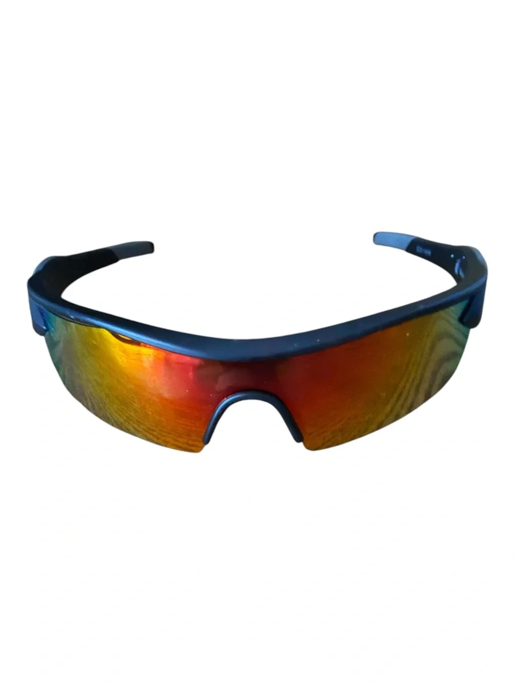Bullhead Performance Wrap Sunglasses Red-Orange Mirrored Lens Glare reduction